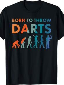 Nacido para lanzar dardos - Camiseta divertida para jugador de dardos - Estilo 24 - Ver 1