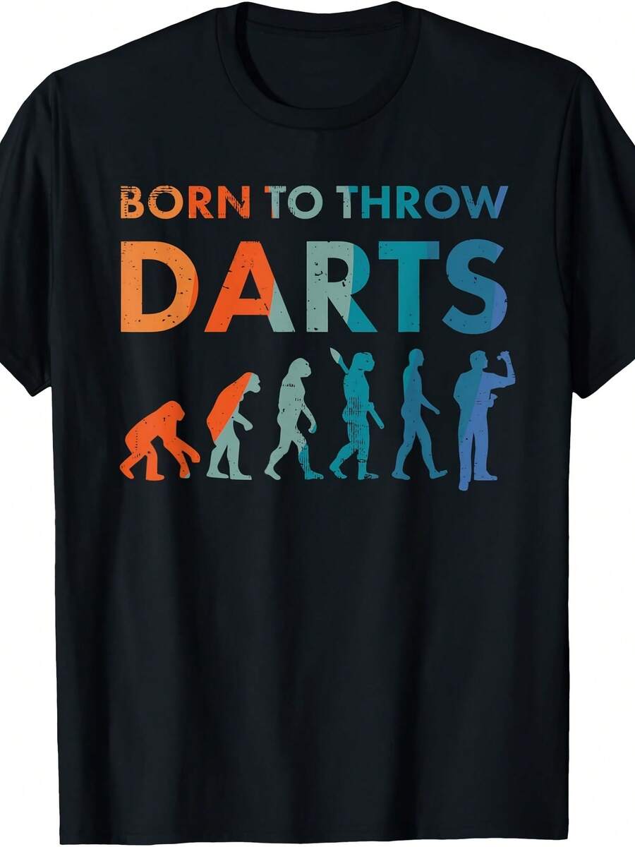 Nacido para lanzar dardos - Camiseta divertida para jugador de dardos - Estilo 24 - Ver 1