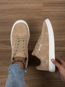 Women Shoes Casual Sneakers, Lace Up Soft Sole Flat Comfortable Skate Shoes For Women, Lightweight Low-Top Daily Shoes
