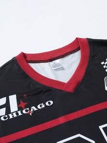 Camiseta de hombre de estilo callejero joven, casual y holgada, camiseta de manga larga con estampado digital, artículo esencial de otoño, elementos digitales de coche de carreras, suave y cómoda