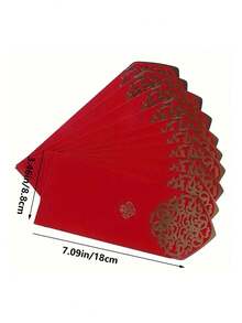 10 pezzi Buste regalo per denaro, buste per banconote/valuta natalizie, buste per denaro con design in lamina d'oro, perfette per feste, vacanze, Capodanno, famiglie, amici, buste rosse, ideali per decorazioni del Capodanno cinese, per regalare denaro portafortuna e come collezione unica - Multicolore - Visualizzare 6