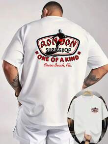 100% double-sided pure cotton, men's T-shirt for autumn and winter, casual and fashionable, moisture wicking, printed with a unique print, machine washable, Y2K millennium style cotton T-shirt, graphic round neck, comfortable fabric - Blanco - Ver 1