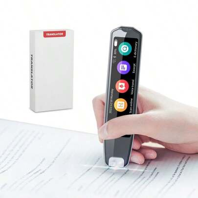 Scan Reader Pen, 134 Languages Real-Time Voice Translator Device, Scan Translator Pen, Supports Two Way Speech & Scan To Text Instant Translation,Online/Offline Smart Digital Reading Pen For Students