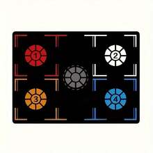 1 Esterilla de entrenamiento de movimientos de baloncesto ligera con diseño de reducción de ruido, adecuada para el regate diario y el entrenamiento de movimientos, mejorando la agilidad y la movilidad. Adecuada para jugadores de todos los niveles, proporciona una solución integral para todo tipo de entrenamiento de habilidades de baloncesto. Se puede utilizar para el entrenamiento portátil en casa, en el gimnasio o al aire libre para mejorar el control del balón y las habilidades de circulación. | Esterilla de práctica silenciosa | Ayuda de tiro interior duradera - Multicolor - Ver 9