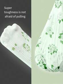 Approx. 150pcs Scented Drawstring Trash Bags, Butterfly Pattern, Sweet Floral Fragrance, Medium Size Drawstring Garbage Bags, Suitable For Nursery Diaper Storage, Outdoor Diaper Disposal, Multi-Purpose Disposable Trash Bags - Dark Green - View 7