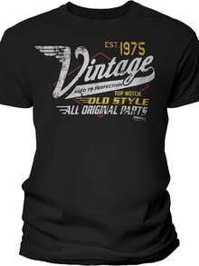 50th Birthday Gift For  - Vintage 1975 Aged To Perfection - Racing - 50th Birthday Shirt - Gaya 24 - View 1