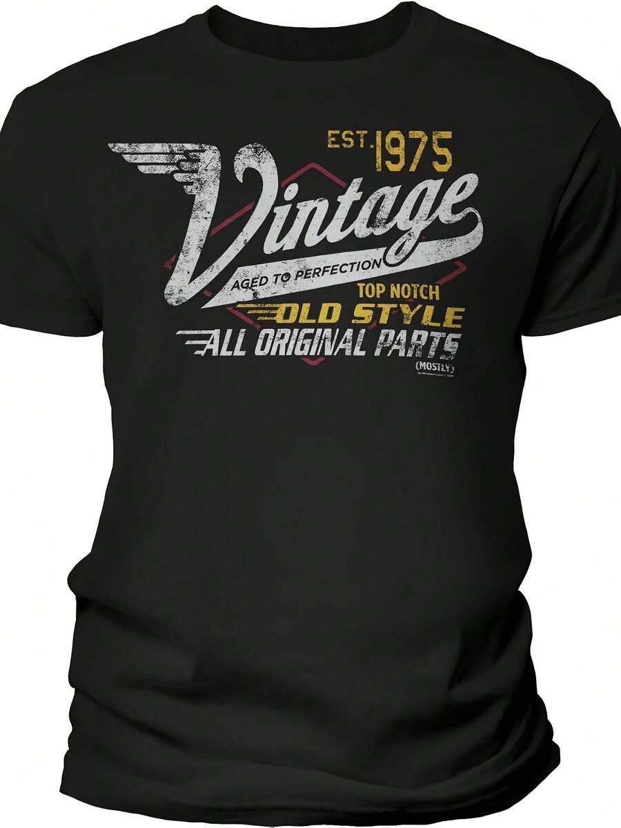 50th Birthday Gift For - Vintage 1975 Aged To Perfection - Racing - 50th Birthday Shirt - Gaya 24 - View 1