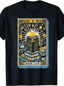 Vintage Book Club Tarot Card Library Reader Retro Book Lover T-Shirt - Style 25 - View 1