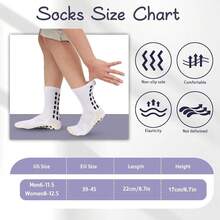 6 Pairs Grip Soccer Socks Colorful Non Slip Sports Football Basketball Hospital Yoga Socks For Men Women{"Size_name":"OneSize","Color_name":"6pairs-Black-1"} - 6 đôi-đen-1 - Xem 8