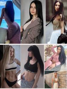 22-Inch Long Invisible Straight Fshing Line Hair Extensions, Heat-Resistant Synthetic Material Cip-In Natural Hair Extensions Suitable For Women's Daly Wear - Multicolor - View 7