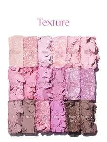 Dasique 18-Color Eyeshadow Palette, Highly Pigmented Long-Lasting Formula, Suitable For Graduation, Birthday Party, Easy To Apply And Blend, Vegan Formula, Rose Girl Charm Color, Christmas Gift For Her, Fashion Cosmetic Brand, Back To School, Bridal Wedding, Summer, Valentine's Day, Vacation - #18 Berry Smoothie - View 10