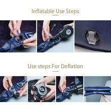 Sofá Perezoso Inflable, Sillón Familiar Flocado con Patrón de Grafiti, Adecuado para el Descanso en el Hogar o en la Oficina, Plegable para Exteriores - 1 - Ver 5