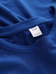 青少年男孩东京印花图案T恤，短袖汽车印花，赛车风格，都市风 - 藍色 - 查看 3