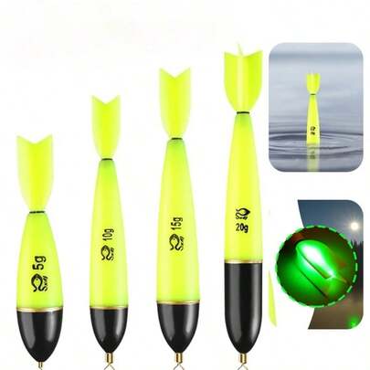 5g/10g/15g/20g Portable Fishing Floats Luminous Fishing Accessories Fishing Night Float Night Fishing Light Up Bobbers For Sea Ocean Rock Fishing