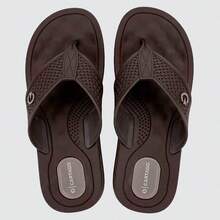 Chinelo Dedo Masculino Texas - Marrom/Marrom - Visão 3