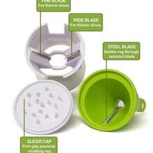 1pc Vegetable Spiral Machine Zucchini Pasta Machine Zucchini Spiral Vegetable Cutter Hand Zucchini Spiral Machine Zucchini Vegetable Pasta Machine - Multicolor - View 10