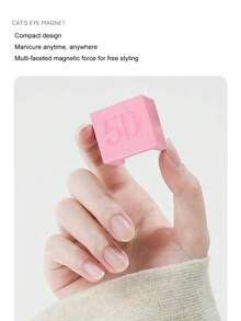 1Pc Automatic Cat Eye Magnetic Tool French Cat Eye Magnet Strong Magnet Easy Application Portable For Cat Eye Nail Polish Gel - 彩色 - 查看 3