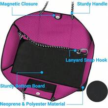 Large Multipurpose Neoprene Beach Tote Bag With Inner Pocket Women/Pool - 9號黑色 - 查看 2