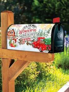 1/2 Bộ hộp thư Giáng sinh vui vẻ Bộ hộp thư từ tính Trang trí sân vườn tiêu chuẩn, Trang trí Giáng sinh, Kích thước 21x18 inch Túi đựng tiệc Quả cầu trang trí Giáng sinh Tiệc Giáng sinh Đồ trang trí Giáng sinh Trang chủ Đồ trang trí Giáng sinh Đồ nhồi tất Giáng sinh Đồ trang trí Giáng sinh - Nhiều màu - Xem 2