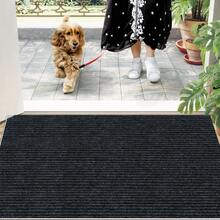 Grand paillasson pour porte d'entrée, tapis d'accueil antidérapant pour entrée intérieure, design avec support, lavable en machine, convient pour la zone d'entrée - Multicolore - Voir 21