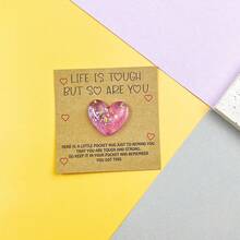 Heartfelt Resin Pocket With Inspirational Cards - Perfect For Birthdays, Weddings, Valentine's Day & More - Thoughtful Mini Gift With Encouragement Greeting Pocket Cards- Perfect Gift A Tiny Little Pocket Poem Card, Isolation Gift, Token, Thinking Of You Gift Cute Resin Animal Decoration With Encouraging Greeting Card, Special Birthday Wedding Party Valentines Gift,Christmas