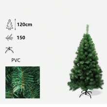 Neuer PVC-Weihnachtsbaum, künstlicher Weihnachtsbaum, PVC-Hartholzbaum, grüner Weihnachtsbaum, 60 cm, 90 cm, 120 cm, 150 cm, 180 cm, 210 cm Baumdekoration, geeignet für Weihnachtsdekoration zu Hause, im Garten, im Einkaufszentrum, im Restaurant - Grün - Übersicht 17