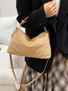 Retro Crescent Hobo Bags For Women Suede Crossbody Purse Slouchy Messenger Bag Satchel Handbag Top Handle Tote Bag Cloud Bag