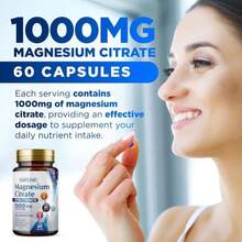 Magnesium Citrate 1000mg - Max Absorption &Amp; High Potency Magnesium Complex Supplement For Heart, Muscle, Nerve, Bone Health &Amp; Stress Relief - Non-GMO, Gluten-Free - 120 Vegan Capsules - Tên hương vịA - Xem 3