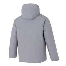 Adidas 男士羽绒服，棉羽绒，TECH DOWN JKT 休闲上衣，运动服，连帽夹克，舒适夹克 KQ5503 - 純質冰灰 - 查看 2