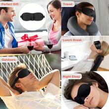 1pc Portable Soft Eye Mask, Suitable For Fast Sleep And Travel - Women's And Men's Eye Mask Sunshade Patches - Perfect For Relaxation And Comfort