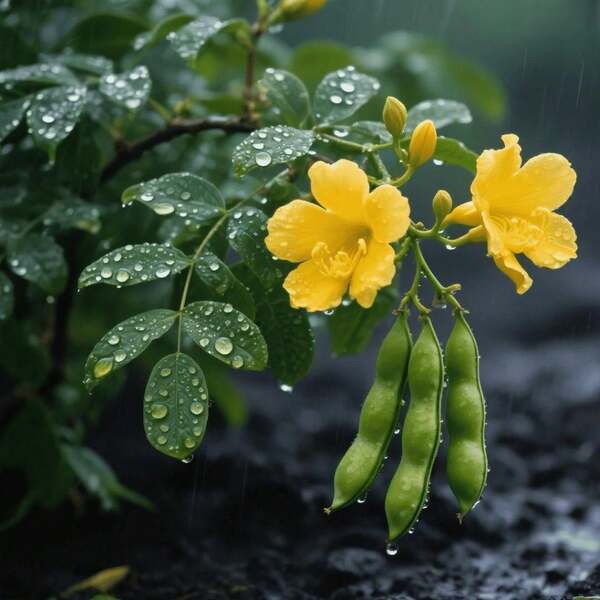 98 Pieces Cassia Seed Garden Flower Seed Outdoor Lawn Gap Planting Sparse Orderly Plants Breaks Monotony for Garden Decoration