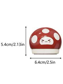 1/2pcs Creative Cartoon Mushroom Knife Sharpener, Tungsten Steel & Ceramic Dual Blade, Movable Suction Cup Sharpening Tool, Quick Kitchen Knife Sharpener, Portable Sharpener, Kitchen Gadget