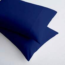 2 piezas Juego de fundas de almohada de microfibra SoftTouch, 90 g/m² Fundas de almohada de cierre de sobre en color blanco puro, opciones de color ricas, tela resistente a la decoloración, adecuado para varios estilos, lavable a máquina