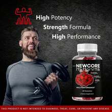 Selling Fast!Newcore Gummies For Men – Apple Flavor Daily Vitamin Gummies – 60 Count (Pack Of 1). Women's Health. - 3 bottles - 查看 11