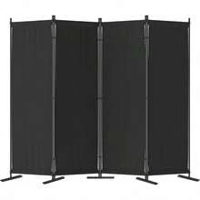 Morngardo Separador de habitacion plegable de privacidad con 4 paneles divisores de 88 pulgadas separador portatil para decoracion del hogar oficina recamara color negro PFMST4 - azul - Ver 6