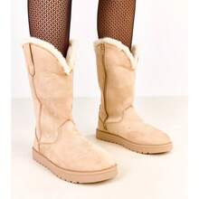 Beige Snow Boots With Embroidery On The Upper Darena - Beige - View 4