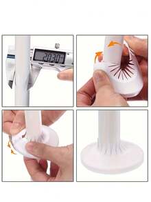 Pipe Trim Kit, Wall Hole Patch Easy, Quick, Install, Plastic Wall Hole Vent Pipe Cover, For Shower Valves, Angle Valve Pipes, Faucets, Through-Wall Pipes-Decorative Quick Plate Kitchen Faucet Accessories - Multicolor - View 3