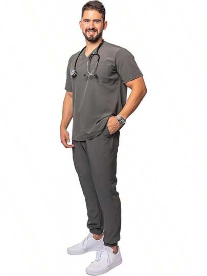 UNIFORMES BÁRBARA - Pijama Quirúrgica para hombre tipo jogger stretch antifluidos