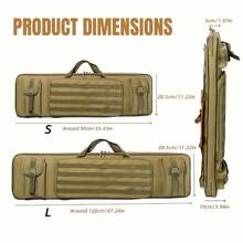 36英寸/48英寸战术步枪包，双长步枪收纳包，软包枪套，长枪包，完美适用于步枪、手枪等枪支的收纳和运输，全能射击场战术步枪背包 - 彩色 - 查看 4