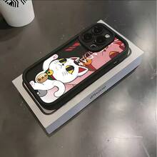 Funda de teléfono móvil Anime Dandadan Rabbit para iPhone 16 15 14 13 12 11 Pro Max Mini XR XS X 7 8 Plus, cubierta trasera suave de TPU anti-caída - Blanco antiguo - Ver 1