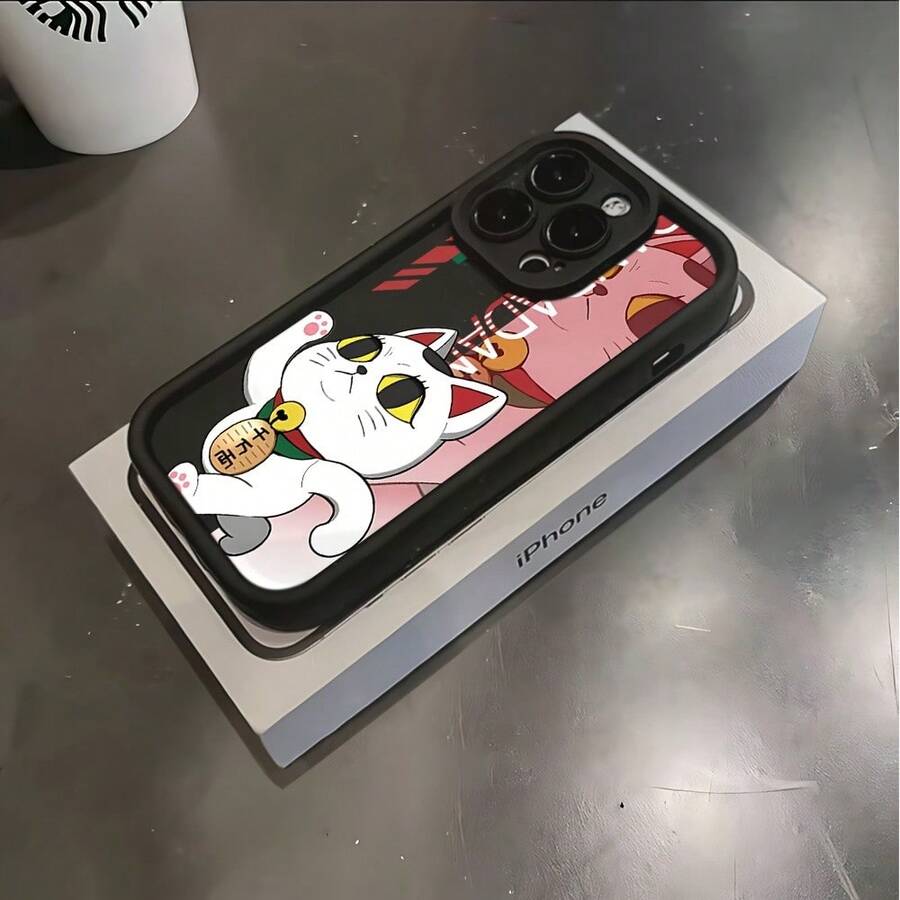 Funda de teléfono móvil Anime Dandadan Rabbit para iPhone 16 15 14 13 12 11 Pro Max Mini XR XS X 7 8 Plus, cubierta trasera suave de TPU anti-caída - Blanco antiguo - Ver 1