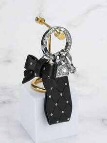 1pc Premium Crystal Butterfly Keychain, Elegant Girl Car Key Fob Pendant