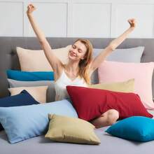 Vielit Side Sleeper Pillow Cover 40 X 145 Cm, Set Of 2 Cushion Covers, Side Sleeper Pillowcase, Soft Cushion Covers, With OEKO-TEX Certificate, Grey