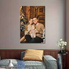 [Tranh Canvas Tùy Chỉnh] Tranh Canvas Ảnh Gia Đình Cá Nhân Hóa Treo Tường | Tranh Chân Dung Tùy Chỉnh Trang Trí Nhà Cửa, Chủ Đề Tình Yêu Không Khung, Hoàn Hảo Cho Phòng Khách Hoặc Trang Trí Tường Ngày Lễ - Nhiều màu - Xem 4