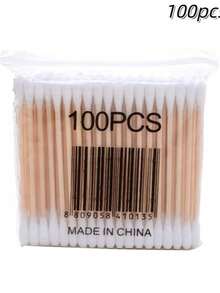 1000/500/200/100pcs Double-Ended Cleaning Swabs, Suitable For Ear Cleaning And Makeup Removal, Personal Care And Household Use, Multi-Purpose Cleaning Swabs, Essential For Christmas