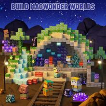 125PCS-Magnetic Blocks, Magnetic Building Blocks, STEM Constructions Magnet Blocks For Boys Girls Age 3 4 5 6 7 8 9 10, Sensory Stacking Toy Birthday Gifts For Kids