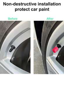 4pcs Bright Neon Glow-In-The-Dark Tire Valve Caps - Hexagonal Durable ABS Plastic, Fit For Cars, Bicycles, Motorcycles - Fits All Wheel Rim Sizes, Stylish Vehicle Accessories, Bike Accessories, Motorcycle Accessories, Stylish Wheel Caps, Glowindark Feature