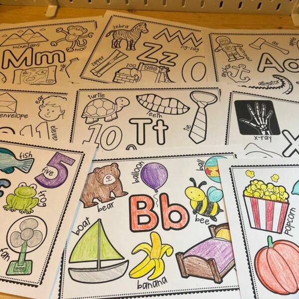 Páginas para colorir do alfabeto, páginas para colorir para pré-escola, atividades para pré-escola, imprimíveis para pré-escola, letras para pré-escola, planilhas para pré-escola