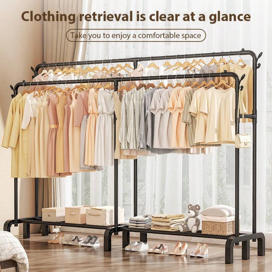 Clothes Drying Racks - Black - View 1