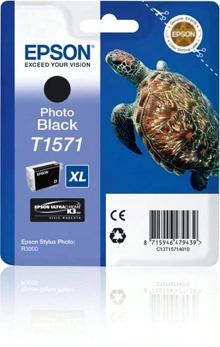 Cartuccia Epson Turtle T1571 nera fotografica - Blu - Visualizzare 1